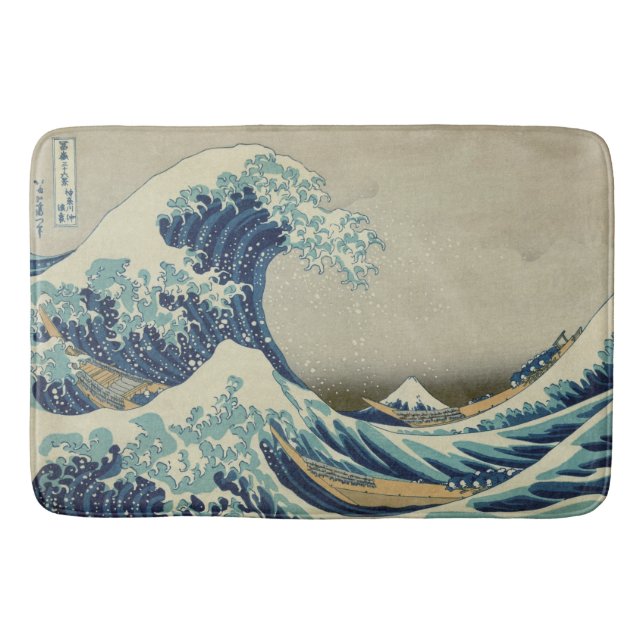 Die große Welle vor Kanagawa Badematte (Vorderseite)