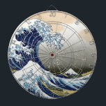 Die große Welle vor Kanagawa Dartscheibe<br><div class="desc">Vintage japanische Kunst The Great Wave off Kanagawa oder die Welle .. atemberaubende Kunstwerke im ukiyo-e-Stil von einem großen Meister Katsushika Hokusai .. Vintage Kunst auf modernen Produkten aus Zazilicious.</div>
