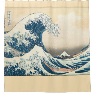 Die große Welle vor Kanagawa Duschvorhang