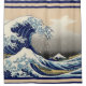 Die große Welle vor Kanagawa Duschvorhang (Vorderseite)