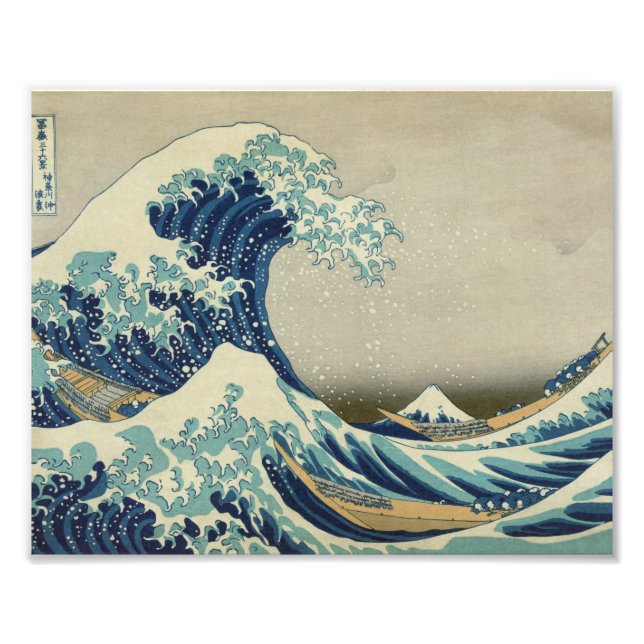 Die große Welle vor Kanagawa Fotodruck (Vorne)