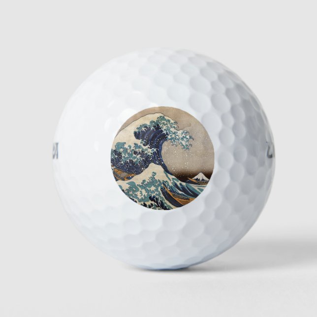 Die große Welle vor Kanagawa Golfball (Vorderseite)