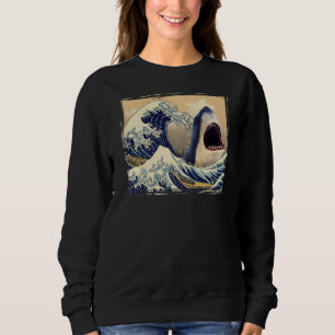 Die große Welle vor Kanagawa Hai Japanisch Ukiyo Sweatshirt