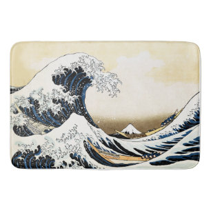 Die große Welle vor Kanagawa Hokusai, japanische K Badematte