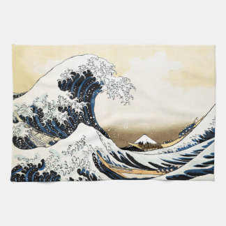 Die große Welle vor Kanagawa Hokusai, japanische K Geschirrtuch