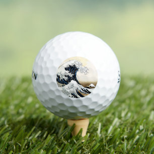 Die große Welle vor Kanagawa Hokusai, japanische K Golfball