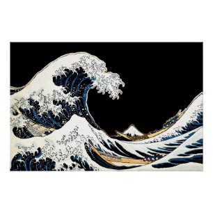 Die große Welle vor Kanagawa Hokusai, japanische K Poster