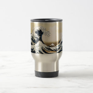 Die große Welle vor Kanagawa Hokusai, japanische K Reisebecher