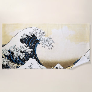 Die große Welle vor Kanagawa Hokusai, japanische K Strandtuch
