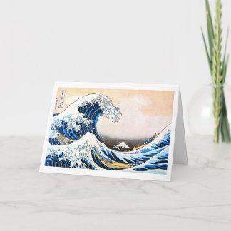 Die große Welle vor Kanagawa, Hokusai Karte