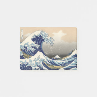 Die große Welle vor Kanagawa Hokusai Post-it Klebezettel