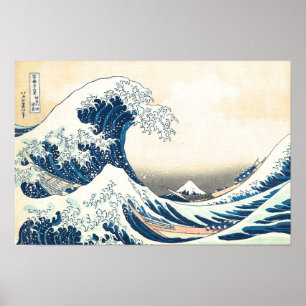 Die große Welle vor Kanagawa Japanischer Kunstdruc Poster