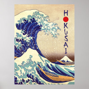 Die große Welle vor Kanagawa - Japanischer Kunstpr Poster