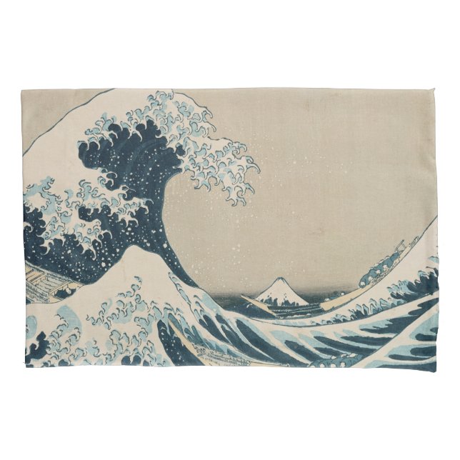 Die große Welle vor Kanagawa Kissenbezug (Vorderseite)