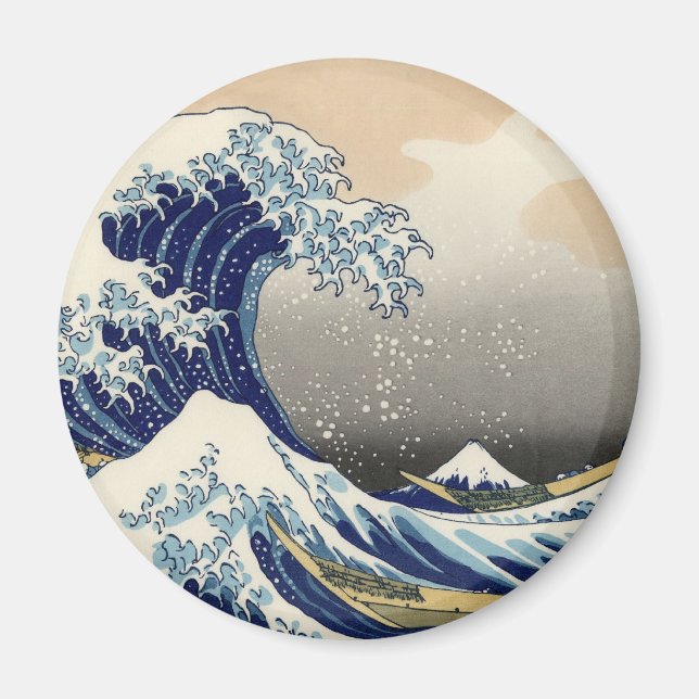 Die große Welle vor Kanagawa Magnet (Vorne)