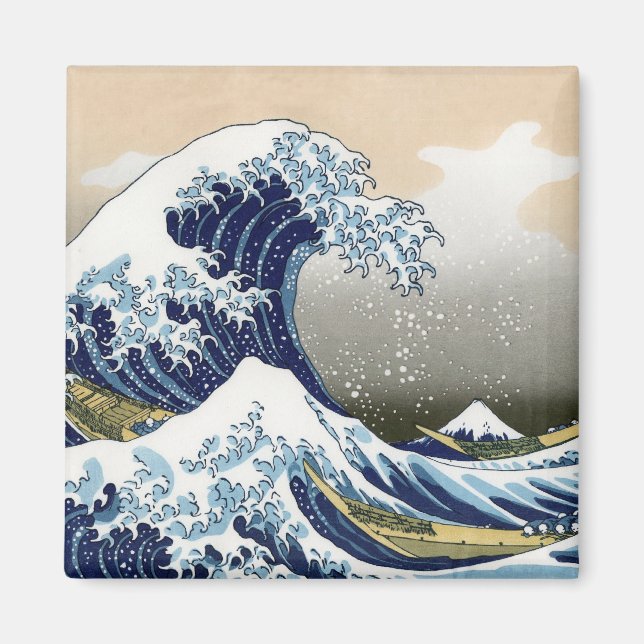 Die große Welle vor Kanagawa Magnet (Vorne)
