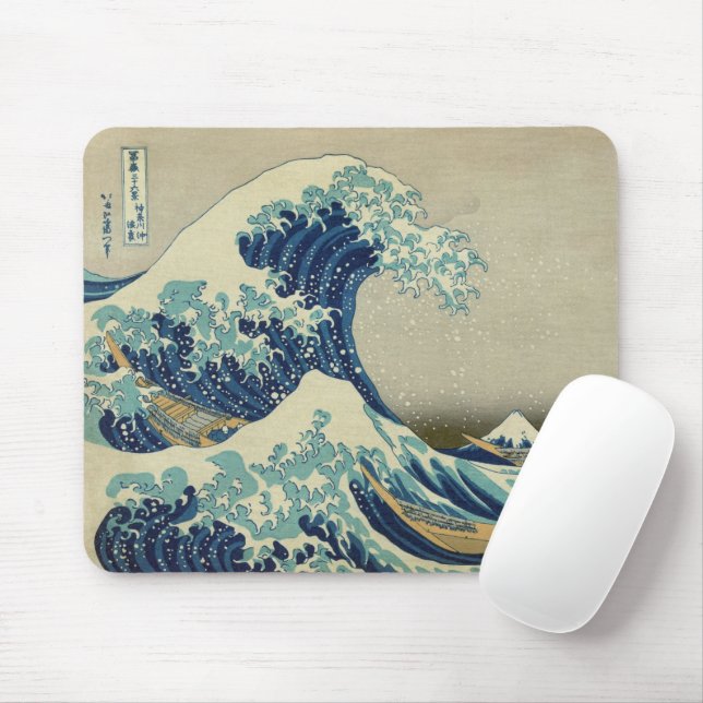 Die große Welle vor Kanagawa Mousepad (Mit Mouse)