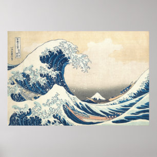 Die große Welle vor Kanagawa Poster