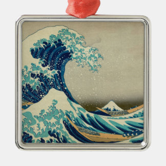 Die große Welle vor Kanagawa Silbernes Ornament