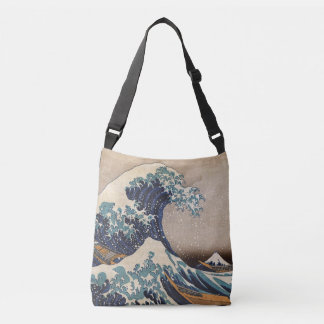 Die große Welle vor Kanagawa Tragetaschen Mit Langen Trägern