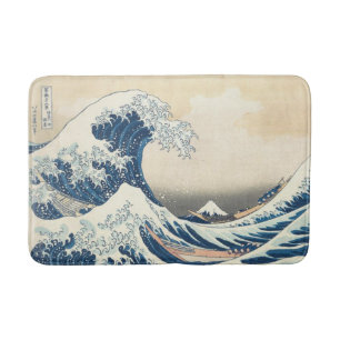 Die große Welle vor Kanagawa Ukiyo-e Japanisch Badematte