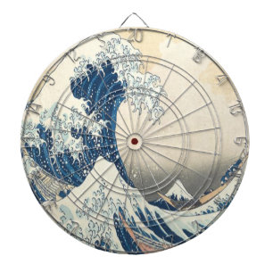 Die große Welle vor Kanagawa Ukiyo-e Japanisch Dartscheibe