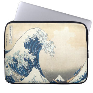 Die große Welle vor Kanagawa Ukiyo-e Japanisch Laptopschutzhülle