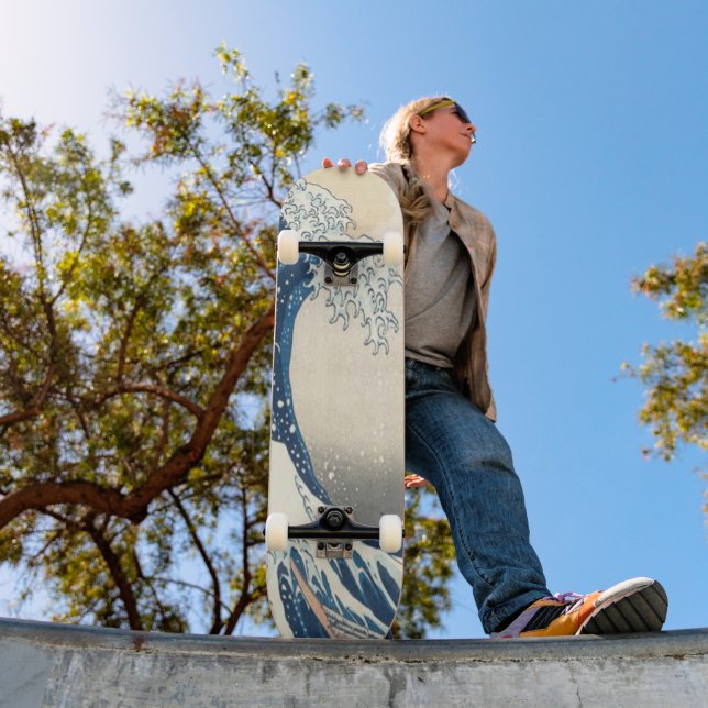 Die große Welle vor Kanagawa Ukiyo-e Japanisch Skateboard (Außen 1)