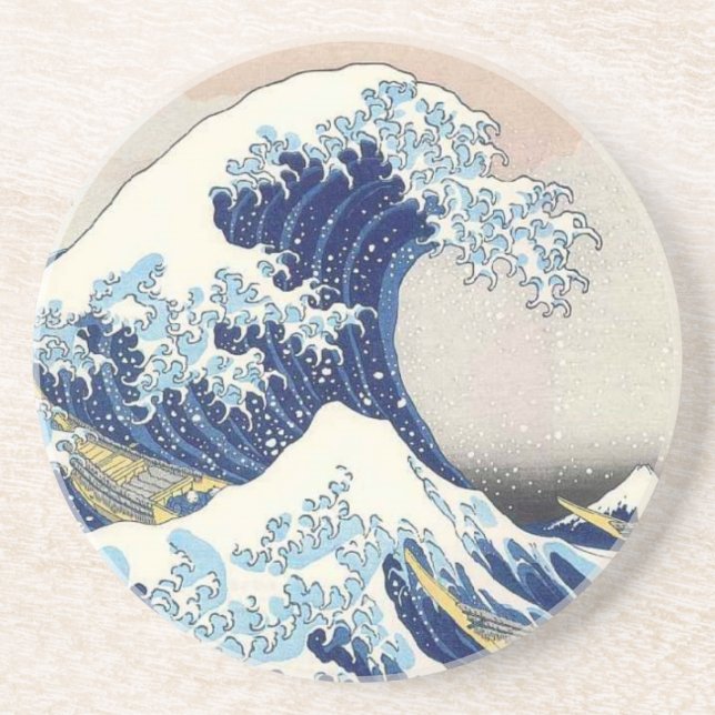 Die große Welle vor Kanagawa Untersetzer (Vorne)