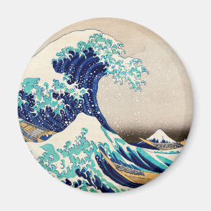 Die große Welle vor Kanagawa Vintage Japanische Ku Magnet