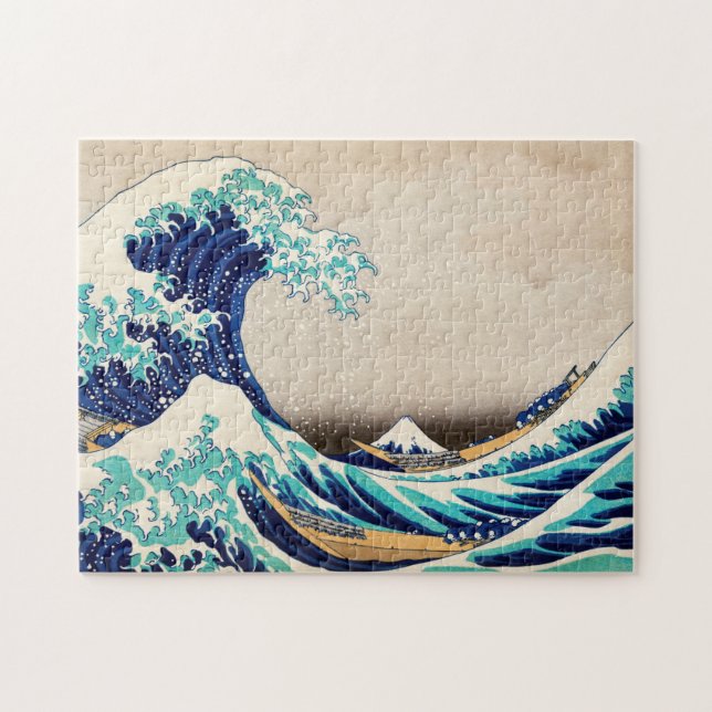 Die große Welle vor Kanagawa Vintager japanischer  (Horizontal)