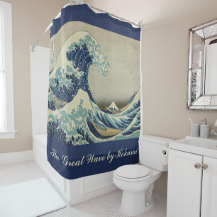 Die große Welle vor Kanagawa von Hokusai Duschvorhang