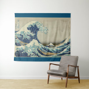 Die große Welle vor Kanagawa von Hokusai GalleryHD Wandteppich