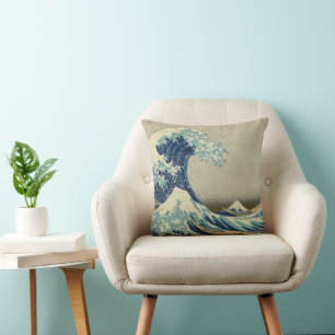 Die große Welle vor Kanagawa von Hokusai Kissen