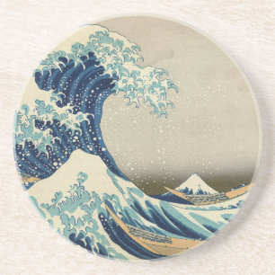 Die große Welle vor Kanagawa von Hokusai Kunst Getränkeuntersetzer
