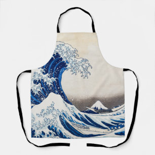 Die große Welle vor Kanagawa von Hokusai Kunst Schürze