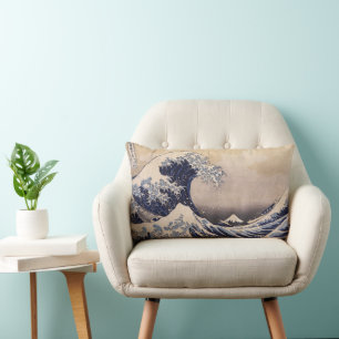 Die große Welle vor Kanagawa von Hokusai Lendenkissen