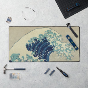 Die große Welle vor Kanagawa von Hokusai Schreibtischunterlage