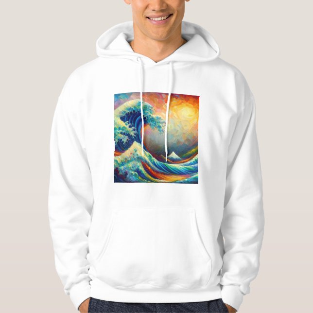 Die Große Welle, Wave off Kanagawa v4 Hoodie (Vorderseite)