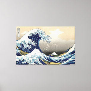 Die große Welle weg vom Kanagawa-Leinwand-Druck Leinwanddruck