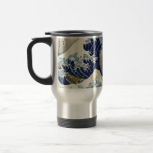 Die große Welle weg von der Kanagawa-Reise-Tasse Reisebecher