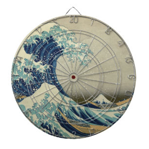 Die große Welle weg von Kanagawa Dartscheibe