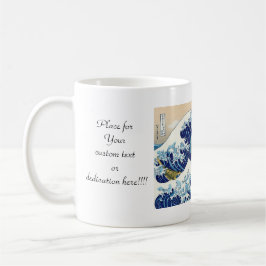 Die große Welle weg von Kanagawa Katsushika Kaffeetasse