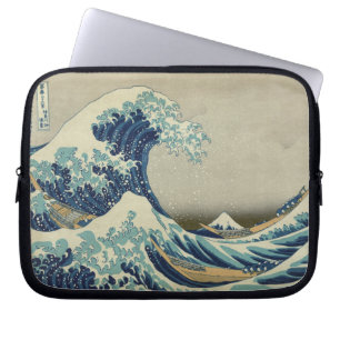 Die große Welle weg von Kanagawa Laptopschutzhülle