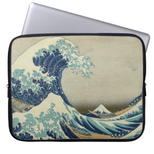 Die große Welle weg von Kanagawa Laptopschutzhülle
