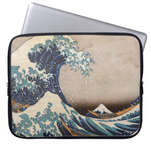 Die große Welle weg von Kanagawa Laptopschutzhülle