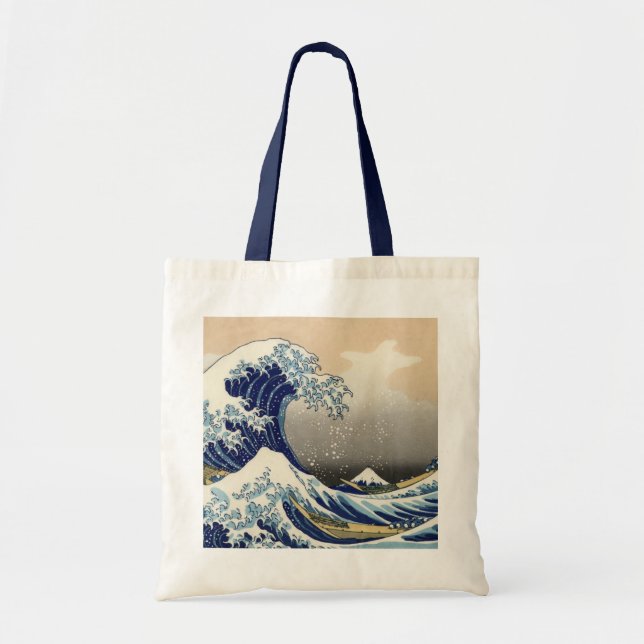 Die große Welle weg von Kanagawa-Tasche Tragetasche (Vorne)