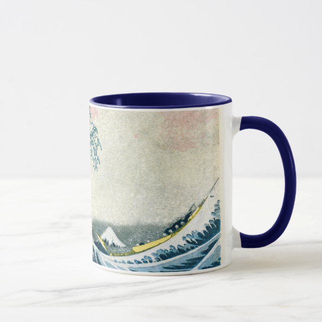 Die große Welle weg von Kanagawa Tasse (Rechts)