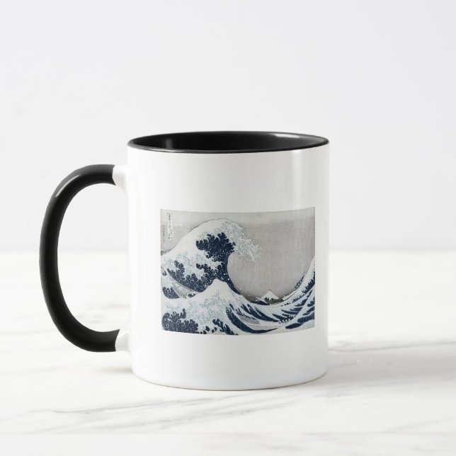 Die große Welle weg von Kanagawa Tasse (Links)
