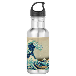Die große Welle weg von Kanagawa Trinkflasche